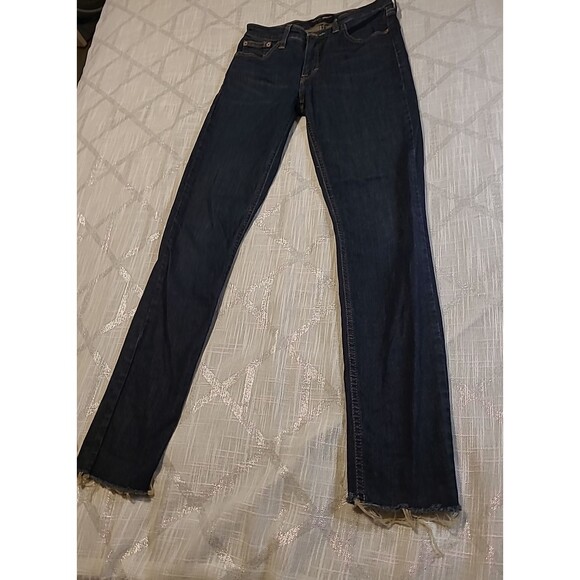 Lucky Brand Jeans Womens Size 2/26R High Rise Skinny Bridgette Raw Hem - Picture 2 of 13